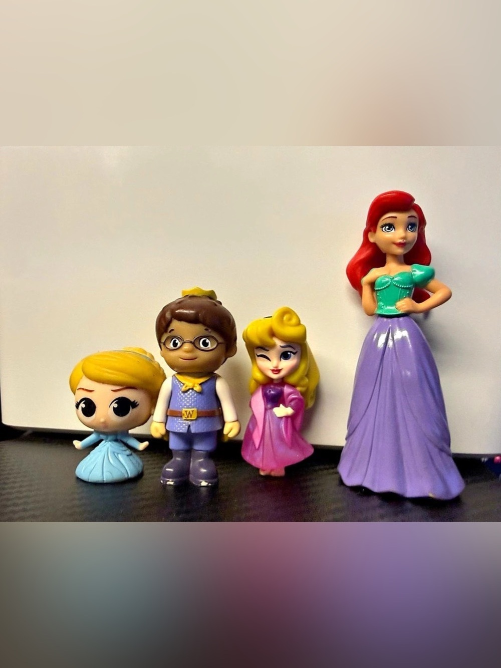 Disney Princess Doll Figure Set Purple & Yellow